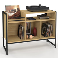 IDMarket - Mobili in vinile, credenza di design industriale DETROIT 100cm in legno e nero