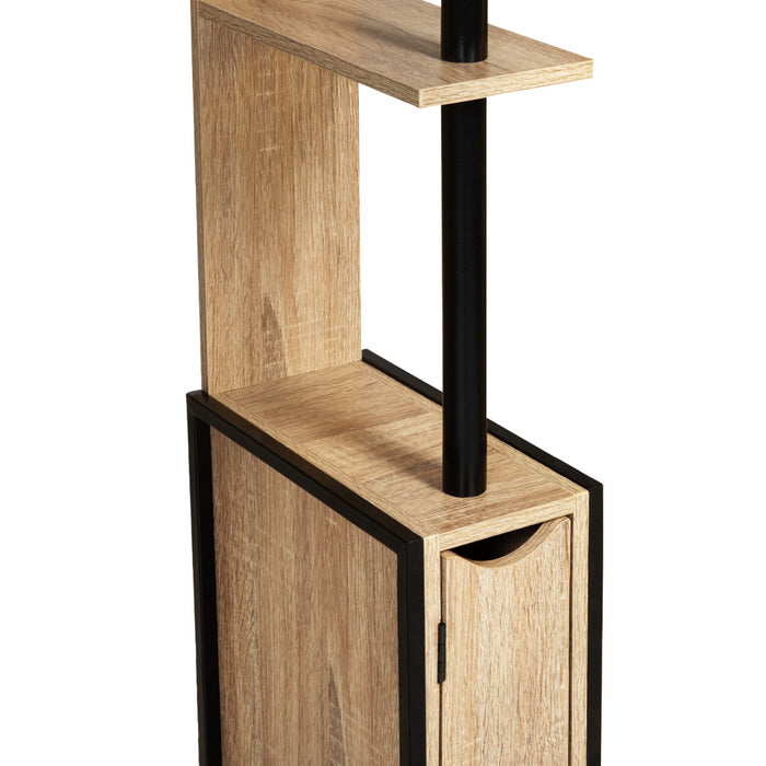 IDMarket - Mobili per WC a 2 ante con ripiani dal design industriale DETROIT