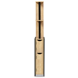 IDMarket - Mobili per WC a 2 ante con ripiani dal design industriale DETROIT