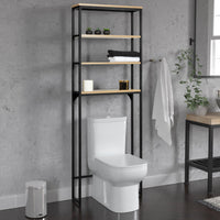 IDMarket - Mobili per WC con 4 ripani di design industriale DETROIT