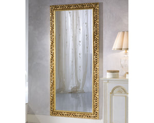 Mobili2g - specchiera in foglia oro rettangolare 90 x h. 200 x p. 4