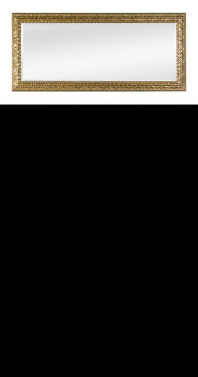 Mobili2g - specchiera in foglia oro rettangolare misure: 200 x h. 90 x p. 5