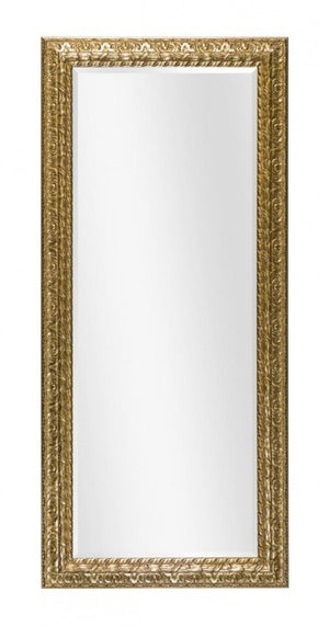 Mobili2g - specchiera in foglia oro rettangolare misure: l.180x h. 90 x p. 5