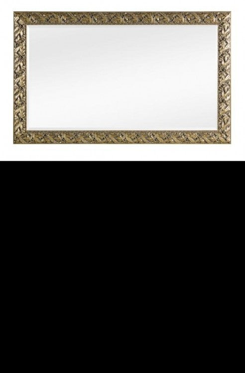 Mobili2g - specchiera in foglia oro rettangolare misure: l.90 x h. 200 x p. 4