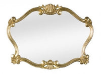 Mobili2g - specchiera in foglia oro sagomata misure: l.92 x h. 70 x p. 4