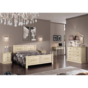 Mobili2g - specchiera sagomata legno shabby 92x3x84 - Mobili 2G