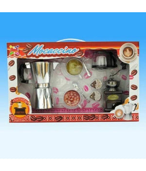 Mocaccino Set Caffe' Caffettiera Macina Coffee Giocattolo Gioco Bambina         