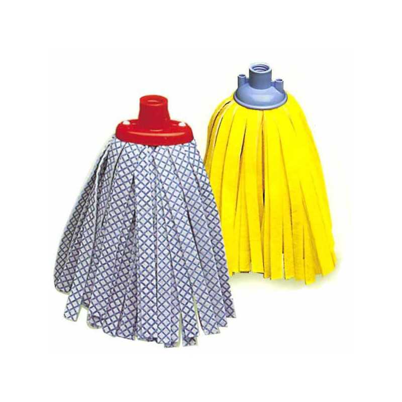 Mocio Sintetico 50 Strisce Giallo Mopperia