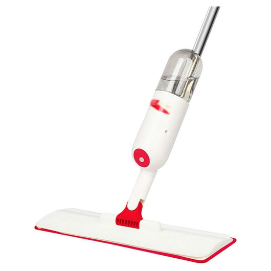 Trade Shop - Mocio Spray Per Pulizia Pavimenti Con Panno Microfibra Serbatoio 350ml Rotazione 360° -        