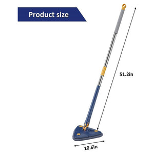 Mocio Triangolare Regolabile Girevole Telescopico Pulizia Pareti Soffitti Finestre