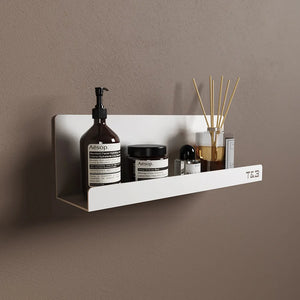 Mensola da bagno in alluminio bianco opaco 30 cm | Tromso