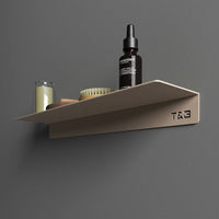 Mensola da bagno in alluminio Beige con finitura opaca, dimensioni 40 cm | Bergen