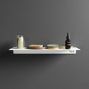 Mensola da bagno in alluminio bianco opaco 40 cm | Bergen