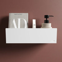 Mensola doccia portaoggetti da 40cm in alluminio bianco opaco | Alta