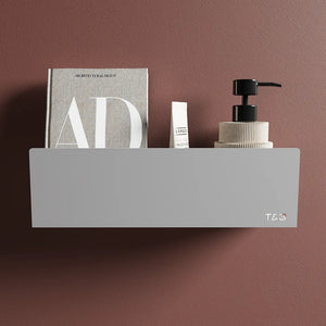 Mensola doccia portaoggetti da 20cm in alluminio grigio opaco | Alta