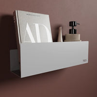 Mensola da bagno in alluminio Grigio con finitura opaca, dimensioni 40 cm | Alta