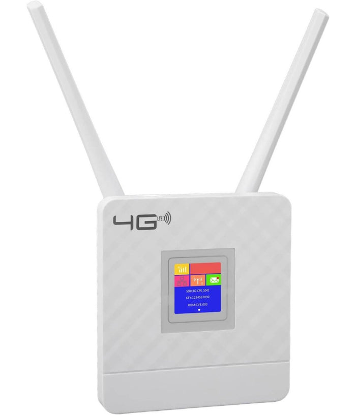 Modem Router Per Sim 4g Lte Wifi Hotspot Doppia Antenna Porta Lan Universale Cpe         