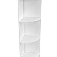 IDMarket - MODULA Scaffale a muro angolare bianco a 5 livelli, autoportante o a parete