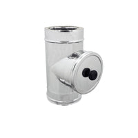 Modulo di ispezione inox t 90° doppia parete di 200 - de 250 mm