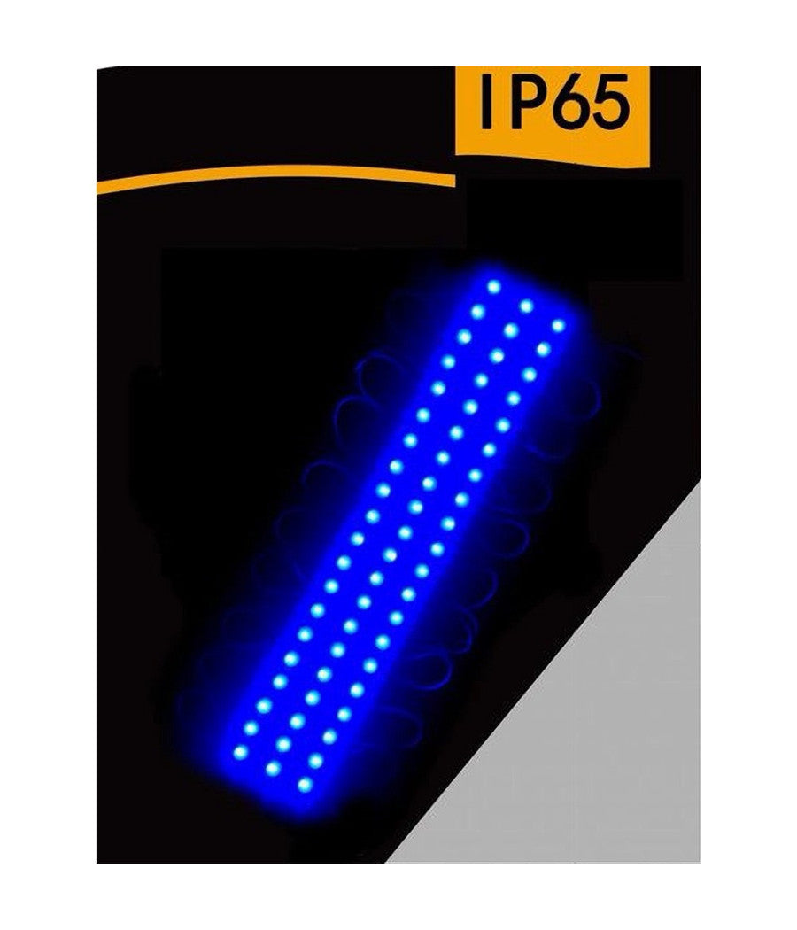 Modulo Led 12v 20 Strisce 2835 Insegne Tabelle Vari Toni Luce Ip65 Abt-2835-6114  -blu      -