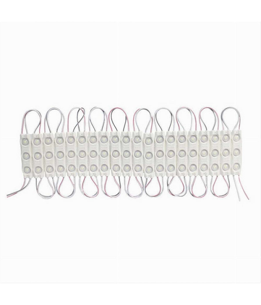 Modulo Led 12v 20 Strisce 2835 Insegne Tabelle Vari Toni Luce Ip65 Abt-2835-6114  -bianco Caldo      -