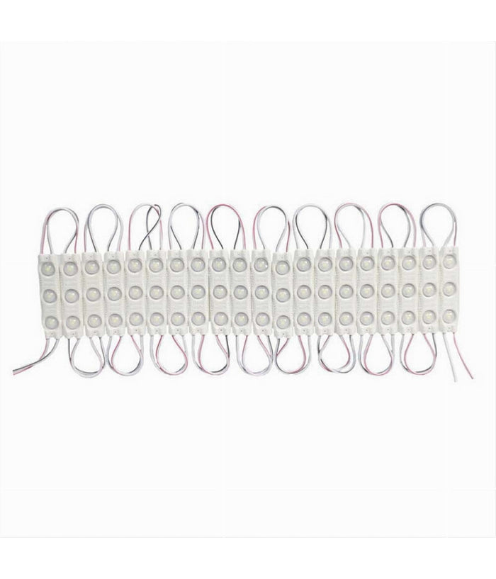 Modulo Led 12v 20 Strisce 2835 Insegne Tabelle Vari Toni Luce Ip65 Abt-2835-6114  -bianco Caldo      -