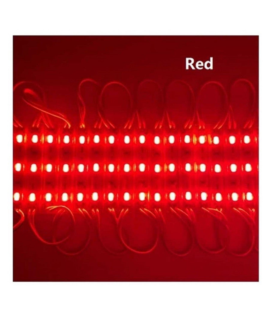 Modulo Led 12v 20 Strisce 3led Smd 5730 Per Insegne Vari Colori Luce Ip65 5730-c  -rosso      -
