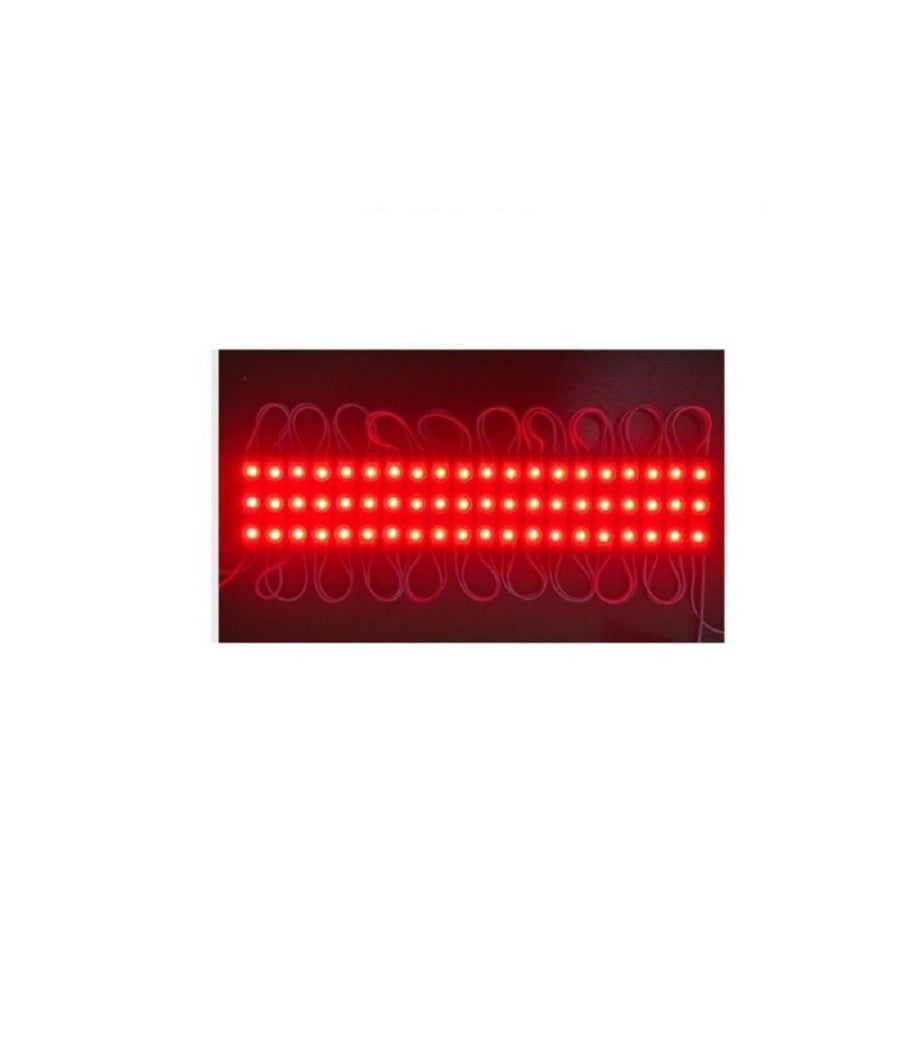 Modulo Led 12v 2835 20 Strisce 3 Led Insegne Tabelle Vari Colori Luce 2835-12v-3  -rosso      -