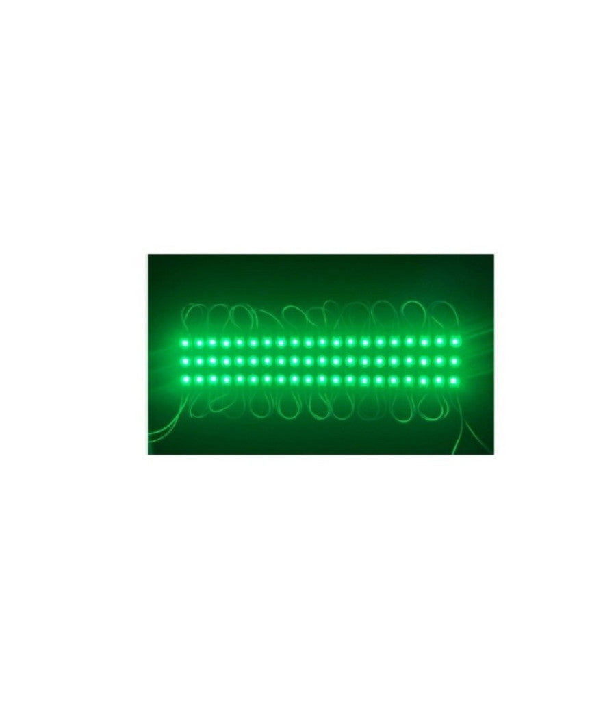 Modulo Led 12v 2835 20 Strisce 3 Led Insegne Tabelle Vari Colori Luce 2835-12v-3  -verde      -