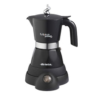 Moka elettrica 2/4 tazze - Autospegnimento - Mantenimento temperatura 30' - 400W - Nero
