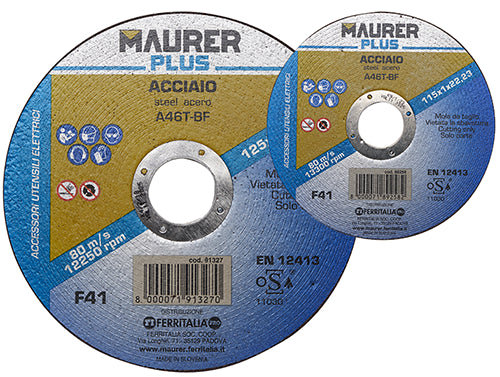 Mola Levigatura Ferro Maurer Plus Mm 115X6