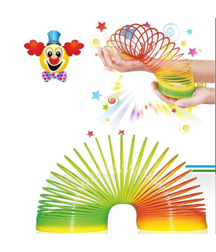 3 Pezzi Molla Magica Colorata Glitterata A Spirale Giocattolo Divertente Bambino         