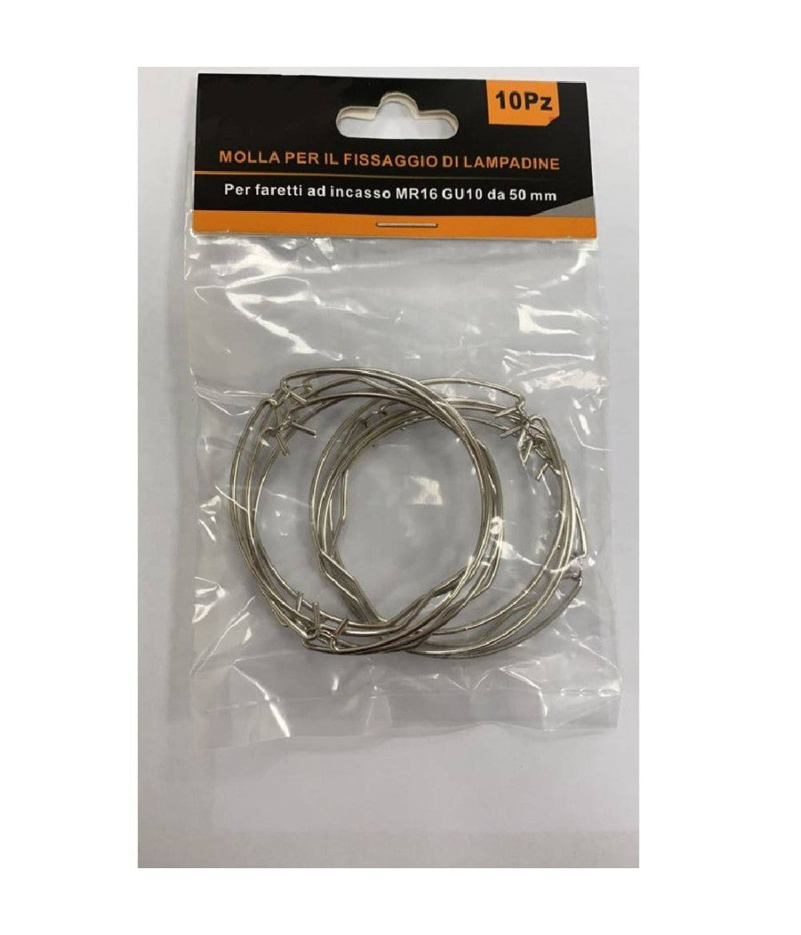 Molla Per Fissaggio Lampadine Di Ricambio Per Porta Faretti In Gesso 50mm Ml-50         
