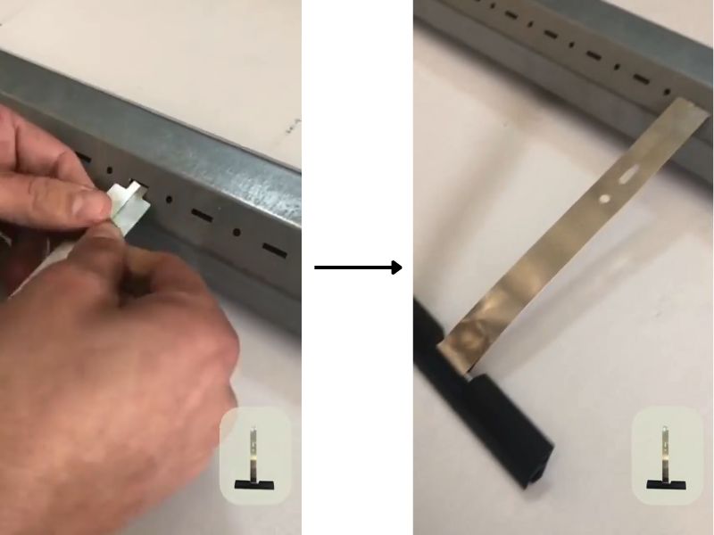 Molla in Acciaio per Tapparelle di Attacco al Rullo con Plastica Antigraffio