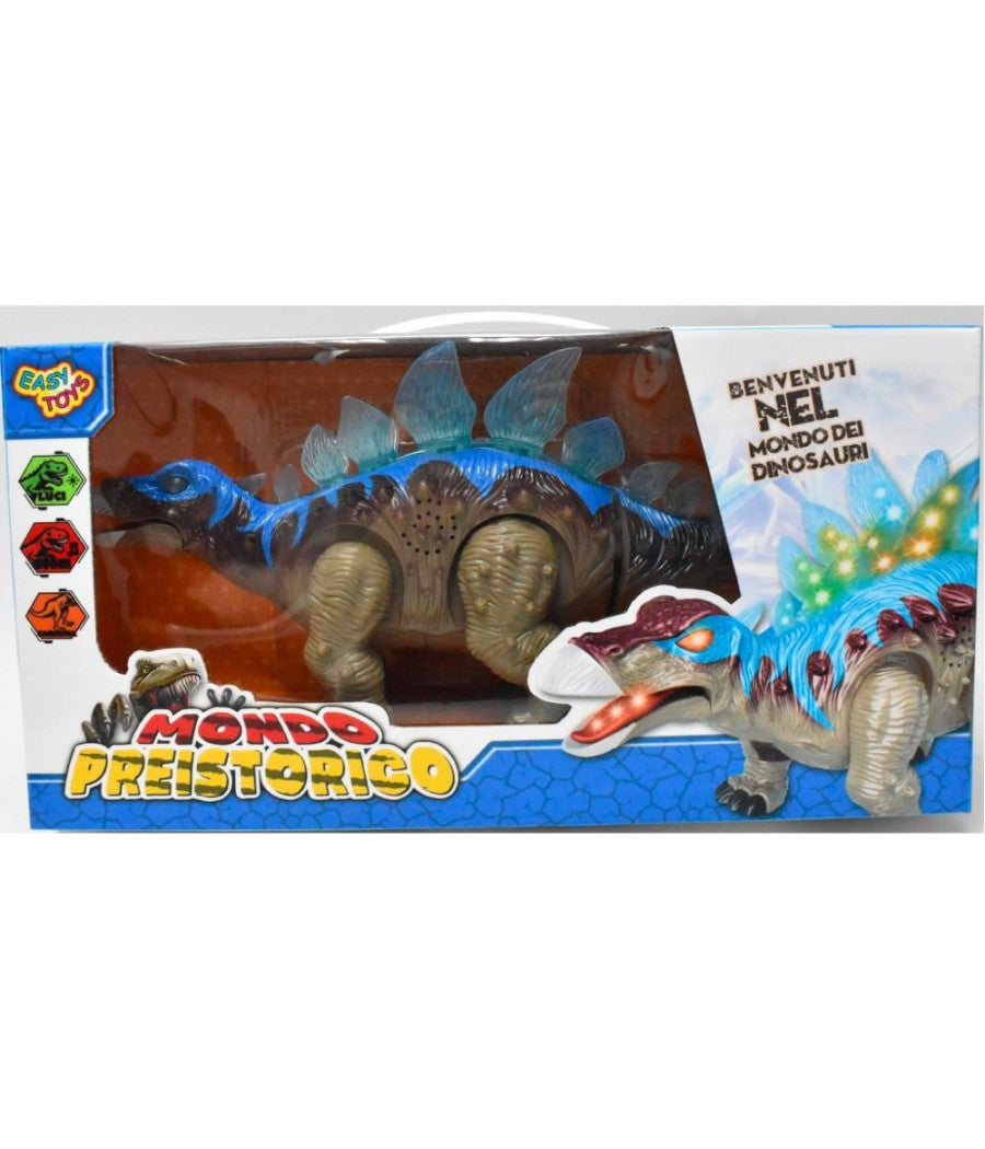 Mondo Preistorico Giocattolo Per Bambini 3+ Stegosauro Che Cammina Luci E Suoni         