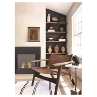 MONET Caminetto a bioetanolo da parete Nero