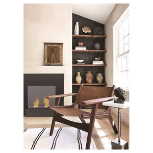 MONET Caminetto a bioetanolo da parete Nero