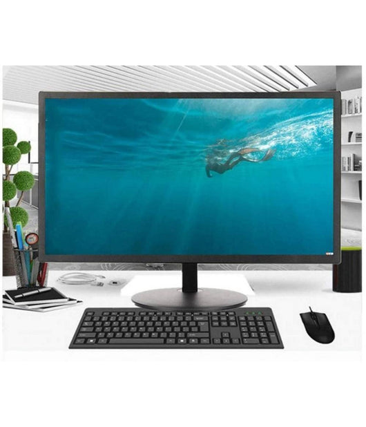 Monitor 23.8" Pollici Desktop Display Slim Attacco Vga Hdmi Videosorveglianza Pc         
