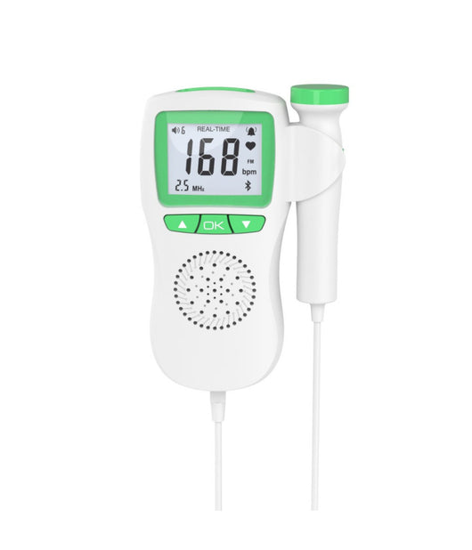 Trade Shop - Monitor Cardiaco Movimento Fetale Doppler Gravidanza Tascabile Q-c022 A Batteria -