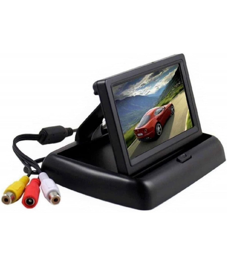 Monitor Display A Colori 4.3" Pieghevole Tft Lcd Hd Per Telecamera Retromarcia         