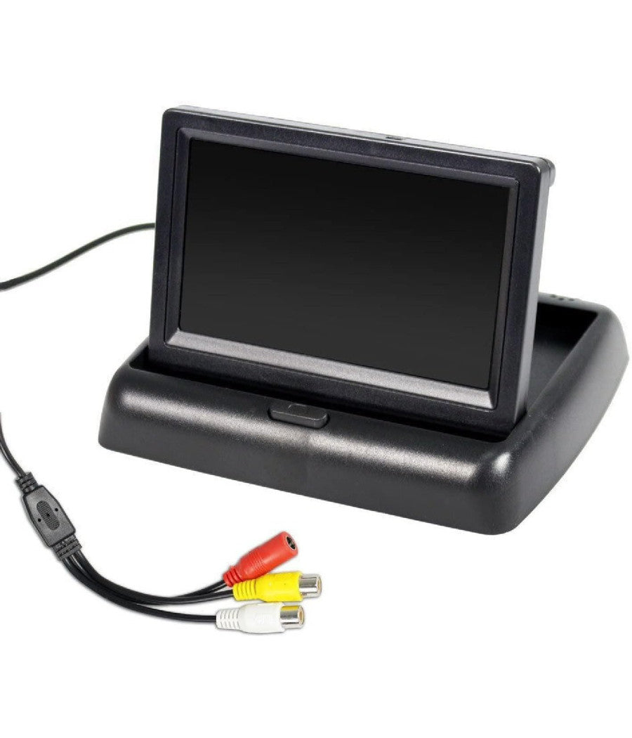 Monitor Display A Colori 4.3" Pieghevole Tft Lcd Hd Per Telecamera Retromarcia         