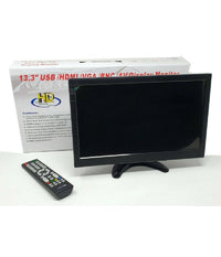 Monitor Hdmi Vga Schermo Lcd Tft 13.3 Pollici 1080p Altoparlante Bnc Usb Rca         
