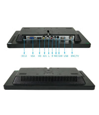 Monitor Hdmi Vga Schermo Lcd Tft 13.3 Pollici 1080p Altoparlante Bnc Usb Rca         