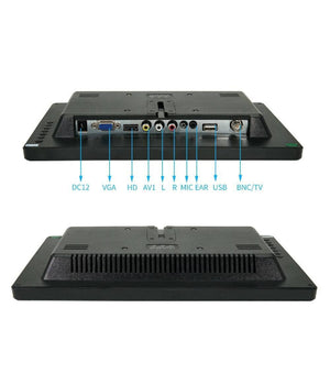 Monitor Hdmi Vga Schermo Lcd Tft 13.3 Pollici 1080p Altoparlante Bnc Usb Rca         