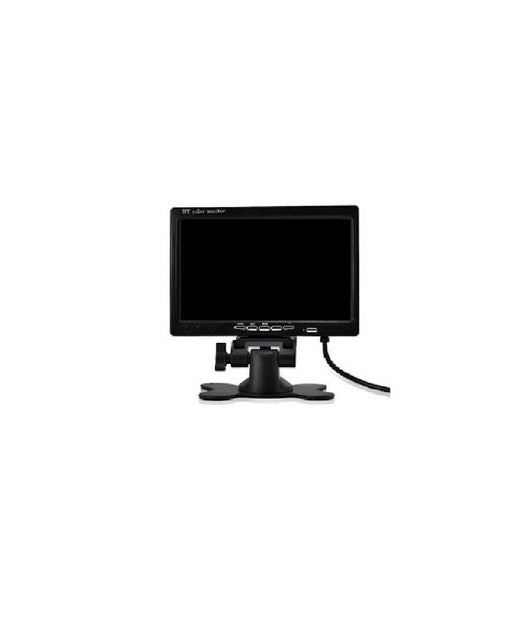 Monitor Lcd Led Tft 7" Pollici 2 Ingressi Per Telecamera Retromarcia         