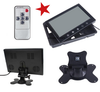 Monitor LCD TFT 10" Con 2 Ingressi Video AUTO CAMPER POGGIATESTA Video SECURITY - Tech-It