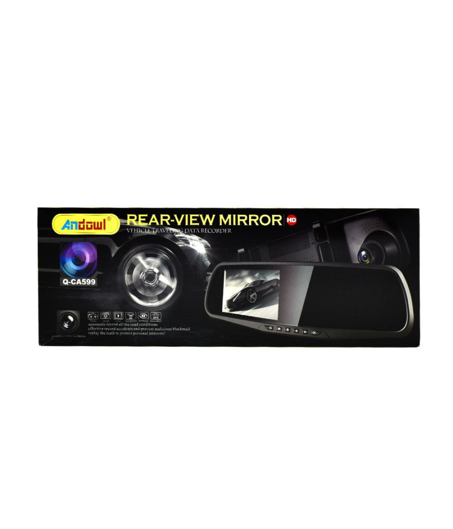 Monitor Per Specchietti Auto 4,5" Q-ca599 Con Videocamera Anteriore Posteriore Hd         
