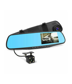 Monitor Per Specchietti Auto 4,5" Q-ca599 Con Videocamera Anteriore Posteriore Hd         