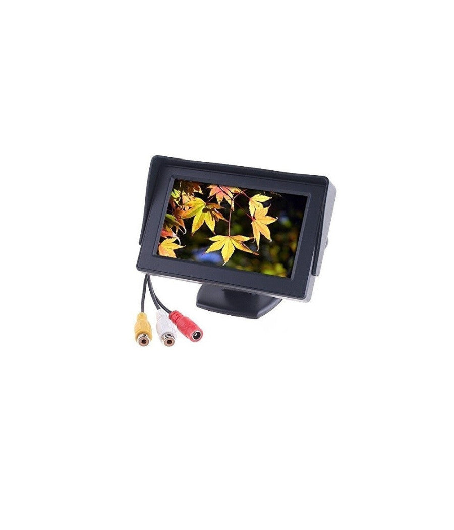 Monitor Schermo A Colori 4,3" Tft Lcd  Per Auto Retrovisore Kit Retromarcia Vcr         