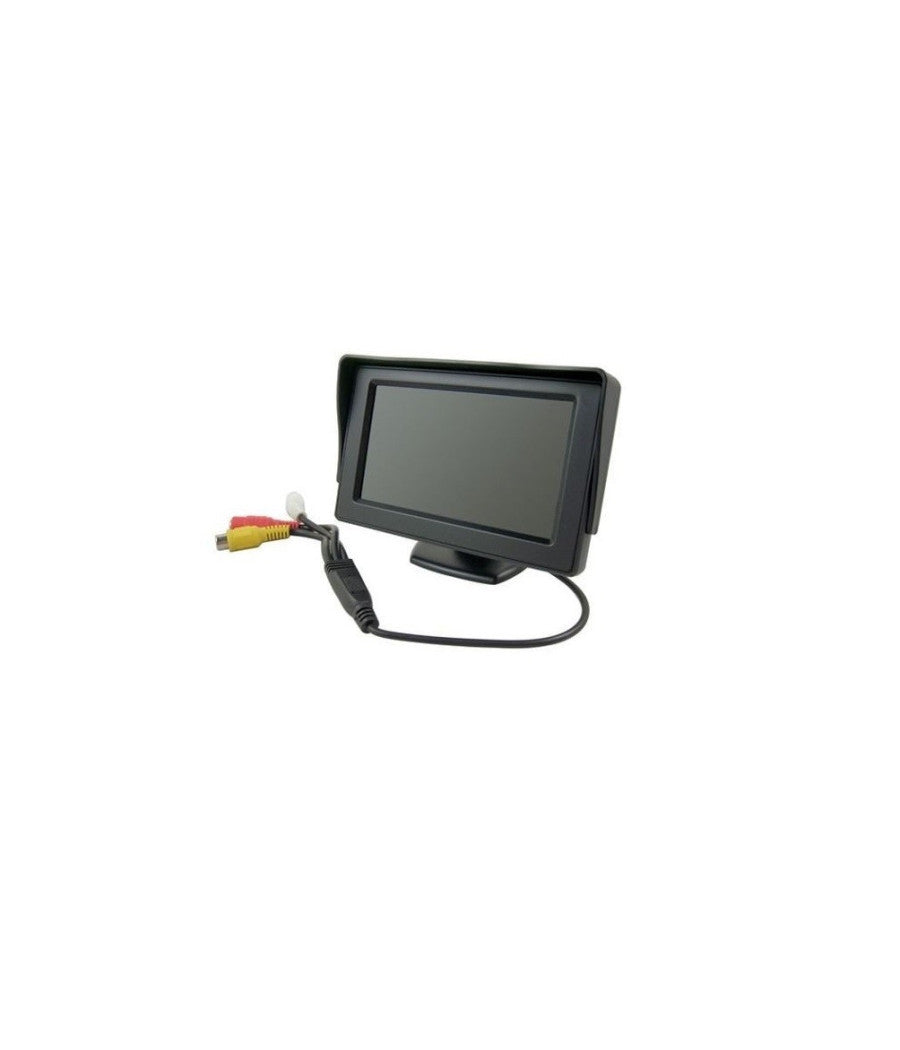 Monitor Schermo A Colori 4,3" Tft Lcd  Per Auto Retrovisore Kit Retromarcia Vcr         